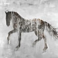thumbnail image 3 of Atelier B Art Studio 12x12 Black Modern Framed Museum Art Print Titled - Horse Brown Silhouette, 3 of 5