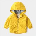 thumbnail image 2 of KPOPLK Boys Wind Jacket Lightweight Breathable Coat Waterproof Hooded 1T 2T 3T 4T 5T Kids Fall Winter Outfit Clothes Size 4-5 Years, 2 of 4