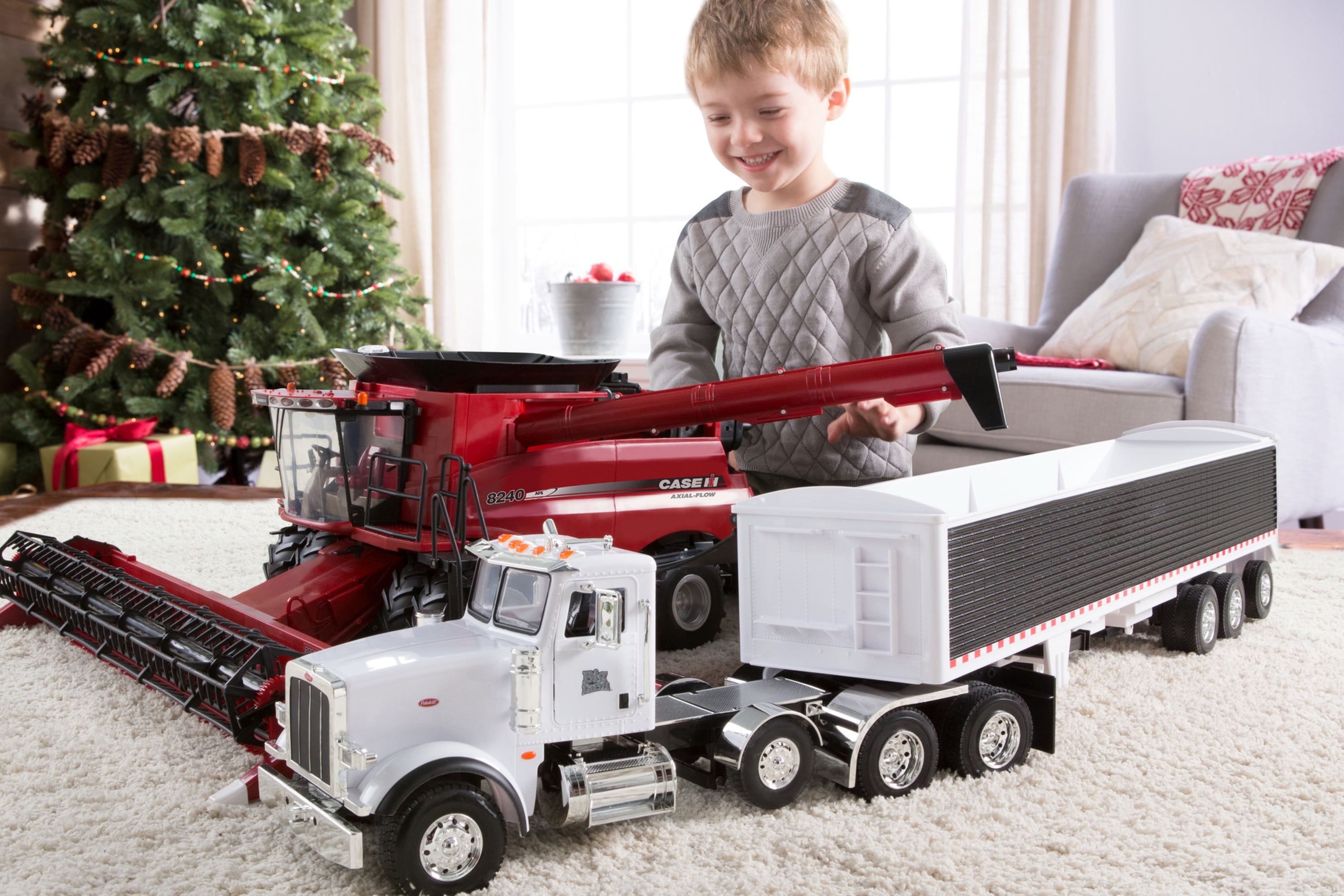 ertl big farm semi with grain trailer