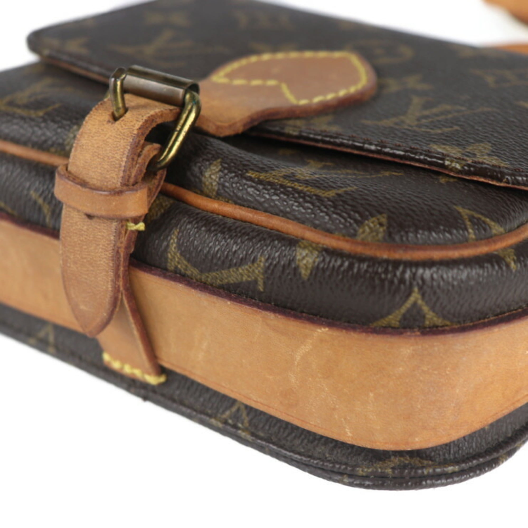 Authenticated Used LOUIS VUITTON Louis Vuitton Mini Cartesier Monogram Shoulder  Bag M51254 Canvas Brown 