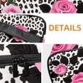 thumbnail image 3 of ERJLKXP Leopard Print Rose Makeup Bags Travel Cosmetic Bag Case, Large Capacity Organizer and Storage, Portable Pouch Toiletry bag for Women & Girls, 3 of 7