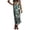 Army Green, variant on Long Skirts for Women Satin Printed Elastic Waist Maxi Skirt with Casual Lounge Style and Ankle Length