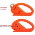 thumbnail image 2 of Juego de 2 cuchillos de seguridad para aplicaciones de rotulación y señalización de vehículos, cortador de vinilo de fibra de carbono, 2 of 5