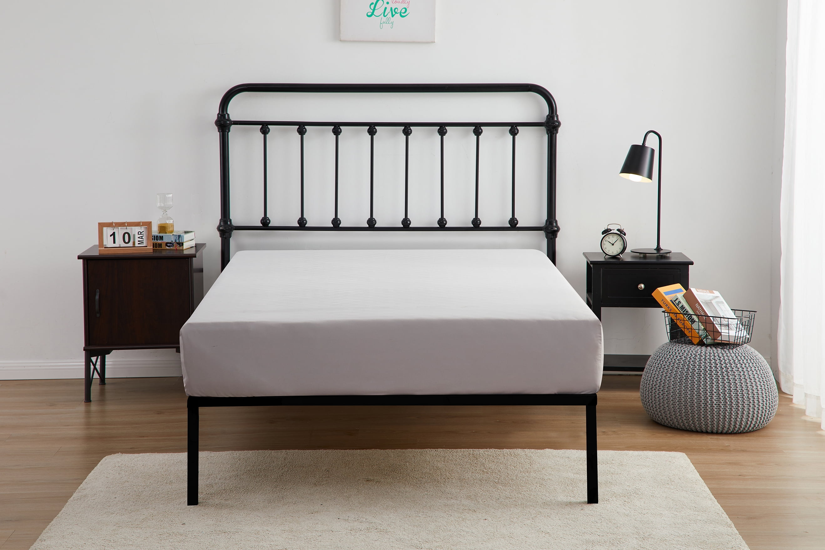 Your Zone 5-Piece Gray Stripe Bed in a Bag, Twin