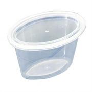 Pactiv E504 4 oz Ellipso Clear Combo Cup with Lid, Translucent - Case of 500