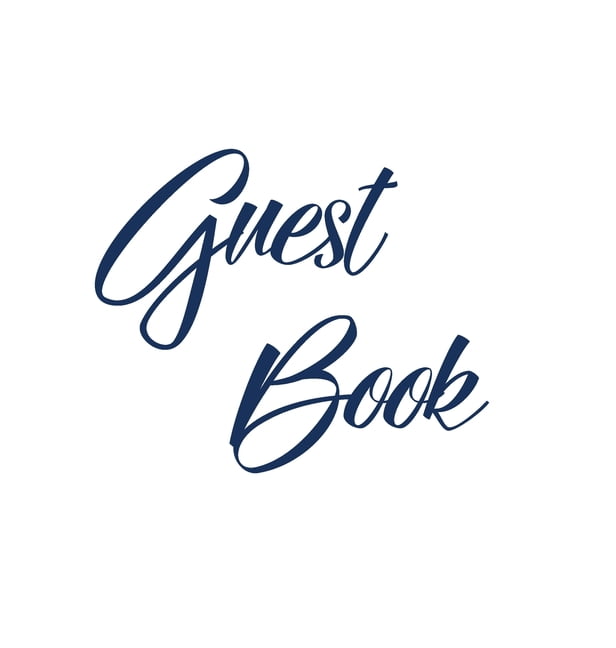 Navy Blue Guest Book, Weddings, Anniversary, Party's, Special Occasions ...