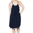 thumbnail image 2 of HAPPY BAY Women's Spaghetti Strap Sleepwear Slip Chemise 1X-2X Blue Horizon-AC71, 2 of 3