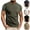 Army Green, variant on Dovford Men's Casual Knit T-Shirts Short Sleeve Waffle Shirt Crewneck Basic Pullover Tees
