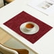 thumbnail image 4 of CaiYueKe Double Sided Heat Insulating Placemat Non Slip Washable Kitchen Dining Table Protector Mat for Home Decor Western Style Wipeable Faux Leather Decorative, 4 of 7