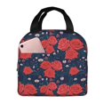 thumbnail image 1 of Easygdp Rose Flower Bolsa Térmica Premium - Tela Oxford Impermeable, Gran Capacidad, Bolsillo Frontal, Unisex para Trabajo, Escuela, Actividades al Aire Libre y Picnics, 1 of 8