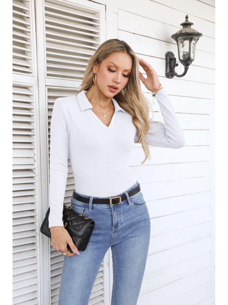 Vafful Womens Long Sleeve Shirts V Neck Ruffle Hem Slim Fitted Ribbed Knit Trendy Tee Tight Tops 58268fd9 6982 4987 9e08 E23d733e3ecf.d38b846304463a2bfef269bda066cebe