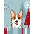 thumbnail image 1 of Carolines Treasures BB1750CHF Hiver Vacances Rouge Corgi Flag Toile Taille Maison, 1 of 4