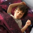 thumbnail image 6 of REGALWOVEN Twin 3 Pieces Galaxies Red Comforter Set All-Season Down Quilted Set, 6 of 6