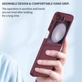 thumbnail image 6 of Designed for Samsung Galaxy Z Flip 6 Case, Support Wireless Charging Hard PC Slim Shockproof Drop Protective Skin Friendly Thin Fit Phone Case for Samsung Galaxy Z Flip 6, Winered, 6 of 6