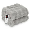 thumbnail image 2 of MARNUR Electric Throw Blanket 50"x60", Faux Fur Heated Throw, 6 Heating Levels, 4 Hours Timer, Grey, 2 of 12