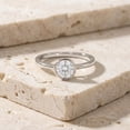 thumbnail image 6 of Rosec Jewels IGI Certified Lab Grown Diamond Engagement Ring - E-VS1 Quality - Bezel Set Diamond Solitaire Ring for Women, 925 Sterling Silver, US 4.00, 6 of 8