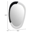 thumbnail image 5 of Muna Mirror White & Black Wall Decor, Modern Style, Hangs vertically only, MDF, Decor Mirrors, 5 of 5