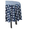 thumbnail image 3 of Vargottam Indoor/OutdoorRoundTablecloth 58 InchRoundTablecloth Waterproof PatioTableCloths,Spring/SummerTableCovers For Backyard CircularTable/Bbqs/Picnic -Royal Blue, 3 of 8