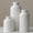 Large White, variant on Modern Ceramic Vase Set, Ribbed Matte Design, 3-Piece Decorative Vases for Home, Living Room, Office