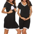 thumbnail image 1 of Camisón 3 en 1 para parto/parto/enfermería suave vestido de hospital de maternidad Adepaton Ropa Interior, Lencería y Pijamas, 1 of 6