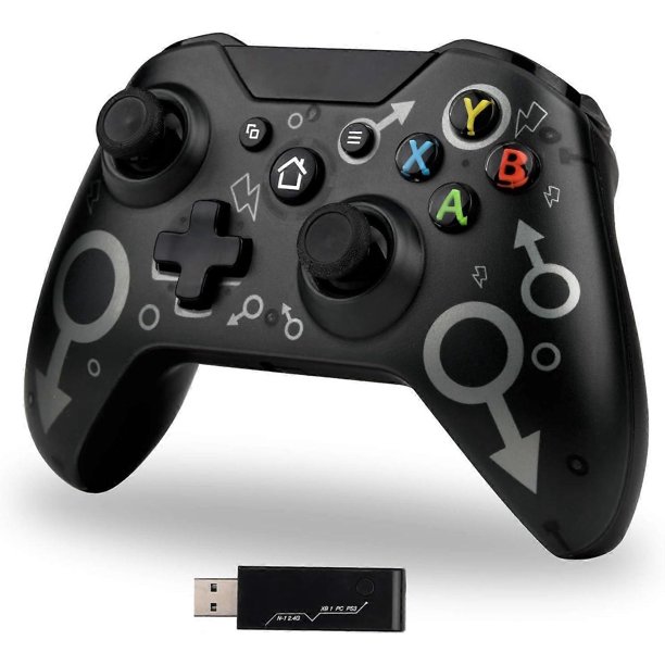 Wireless Controller for Xbox One, Xbox Controller with 2.4 GHz Wireless ...