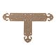 thumbnail image 2 of Furniture Accessories Copper Corner Cover Antique Style For Home Decor T-Shaped Protective 1Set, 2 of 3