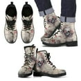 thumbnail image 4 of Botas con estampado de esqueleto Botas de cuero Botas de moda antideslizantes resistentes al desgaste, 4 of 5