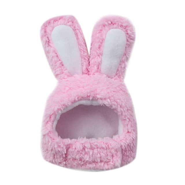 Methold Sombrero para mascotas, Cosplay de animales, tocado de orejas largas, tocado, decoración de fiesta, disfraz divertido, atmósfera de Suministros para perros Rosado