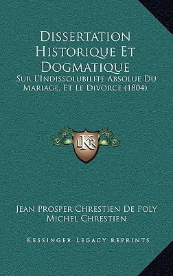Dissertation sur le consentement du mariage
