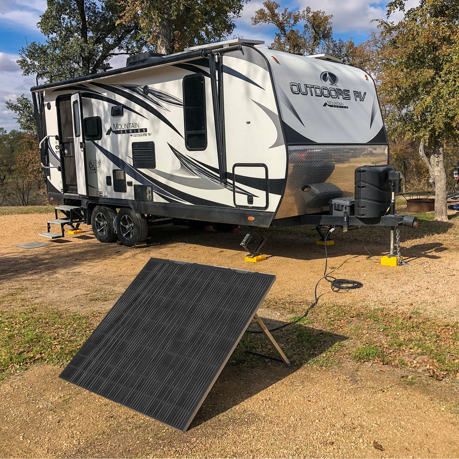 220 Watts Flexible Solar Panel, Portable Bendable 12 Volts Mono Cell for RV Camping Home Boat Marine Curve Surface Black (2PCS 110 Watt)