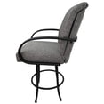 thumbnail image 3 of Swivel Counter 26" Bar Stool - M-60 Mojave Gray Fabric on Black Metal Frame, 3 of 3