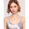 thumbnail image 4 of Collar de plata para mujer Te amo hasta la luna y la espalda, collar con colgante de corazón para madre esposa novia, joyería regalos para aniversario cumpleaños, 4 of 5