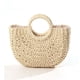 thumbnail image 4 of Zhuge Bolso de hombro tejido para mujer, bolso de mano tejido, bolsos de mano tejidos elegantes para la playa de verano, bolsos de hombro (caqui), 4 of 4