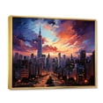 thumbnail image 2 of Designart "Giant Glass Skyscrapers II" Architecture Floater Framed Canvas Wall Art, 2 of 7