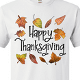 thumbnail image 4 of Inktastic Happy Thanksgiving Fall Leaves T-Shirt, 4 of 5