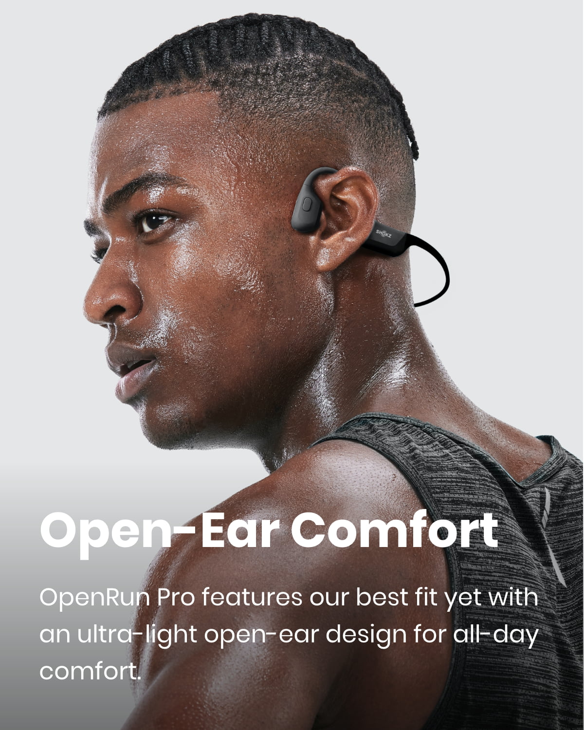 Shokz OpenRun Pro Premium Bone Conduction Open Ear Bluetooth 