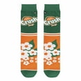 thumbnail image 5 of ODD SOX, Crush Orange Half Stripe, Fun Graphic Print Crew Socks for Men, Large, 5 of 6