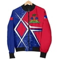 thumbnail image 3 of Chaqueta con estampado 3D de Haití 2024, escudo de armas de la bandera nacional, para hombre y mujer, abrigo de manga larga, chaqueta deportiva de calle para niños, ropa, 3 of 5