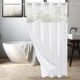 thumbnail image 4 of Dmlowu Shower Curtain, Waterproof Shower Curtain Liner, Lightweight Sturdy Shower Curtains for Bathroom Hotel Home Decor, 72x75 Inch Double-Layer Cloth Shower Curtain, 4 of 6