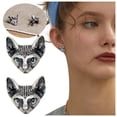 thumbnail image 4 of Pendientes de gato con personalidad, estilo retro, pendientes de gato y pendientes para hombre y mujer, 4 of 8