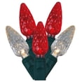thumbnail image 2 of Vickerman 50 Red-Green C6 LED Light on Green Wire, 25' Christmas Single Mold Light Strand, 2 of 2