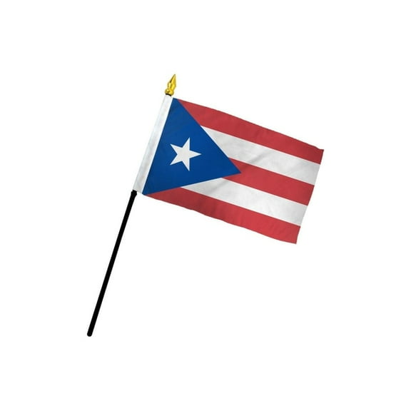 Puerto Rico 4x6in Stick Flag