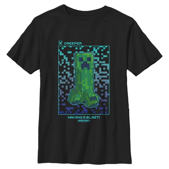 Boys Minecraft Creeper Having a Blast T Shirt