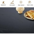 thumbnail image 2 of Table à Manger de 70,8 Po pour Style Rustique de Ferme, Table Ovale de Cuisine et Salle à Manger avec Base en Bois pour Salle de Réunion et Salle de Réception (Noir), 2 of 11