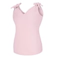 thumbnail image 6 of Viikei Tank Top for Women Sleeveless Tops Plus Size Fashion Solid Sleeveless V-Neck Bow Casual Tank Top Vest Blouse, 6 of 8
