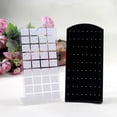 thumbnail image 2 of HEVIRGO L Shape 24/48/72 Holes Ear Stud Earrings Display Rack Jewelry Holder Organizer Black Plastic, 2 of 8