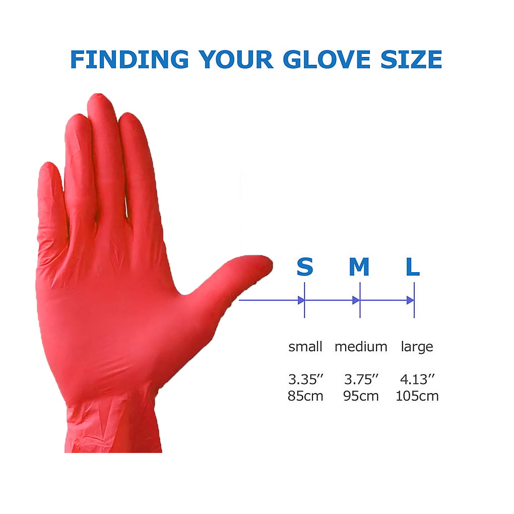 100Pcs/Set Disposable Powder Free Powdered Rubber PVC Gloves PPE S M Size 