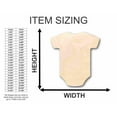 thumbnail image 2 of Unfinished Wood Onesie Shape - Baby - Craft - up to 24" DIY 46" / 3/4", 2 of 3