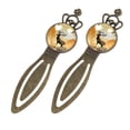 thumbnail image 2 of Deer Vintage Copper Crown-Shaped Bookmarks: Stainless Steel Book Accessories, Book Markers, Book Mark Set - Gift for Readers and Book Lovers, 2 of 5