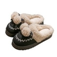 thumbnail image 2 of KANG Cozy Winter Slippers For With Sole And Pompom Detail Soft Fleece Shoes Indoor Outdoor Comfort, 2 of 4